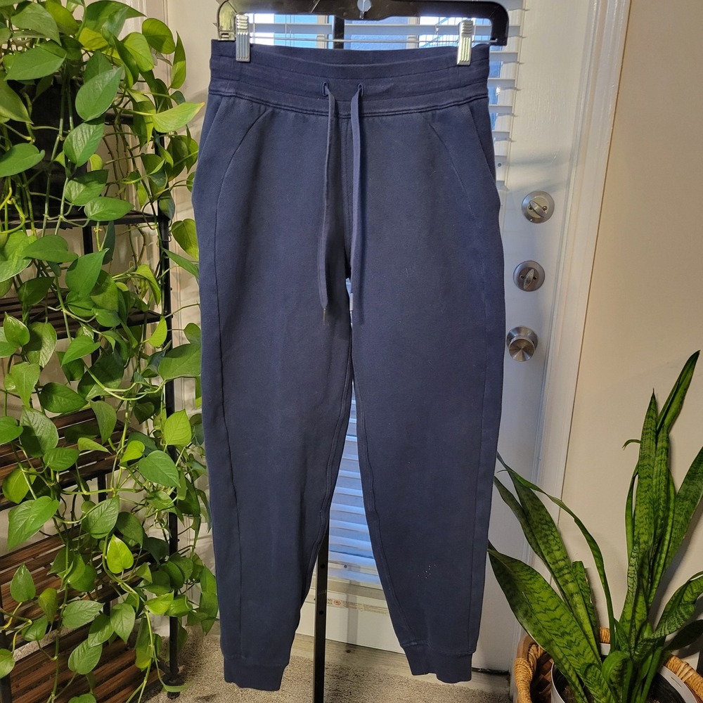 Lululemon Scuba High-Rise Jogger 7/8 Navy Blue Sweatpants LW5CVAS Size 4